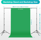 8.5x10Ft Backdrop Stand Kit with 50W LED Bulb, Reflector, 6x9ft Backdrop *3, Umbrellas & Softbox Lighting Kit